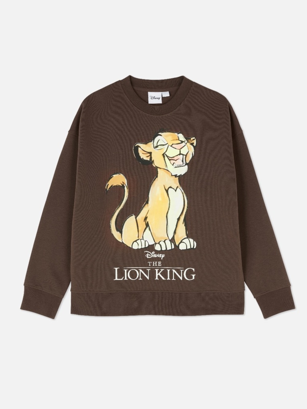 Disney The Lion King Brown Crewneck Sweatshirt